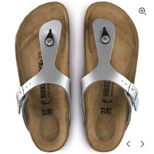 Birkenstock gizeh birko-flor sandal silver